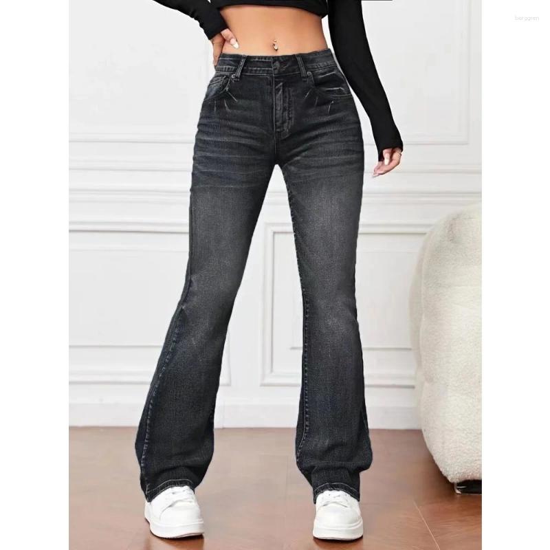 Women's Jeans Women Stretch Denim High Waist Slim Straight Pants Ladies Long Casual Jean Pant Free shipping