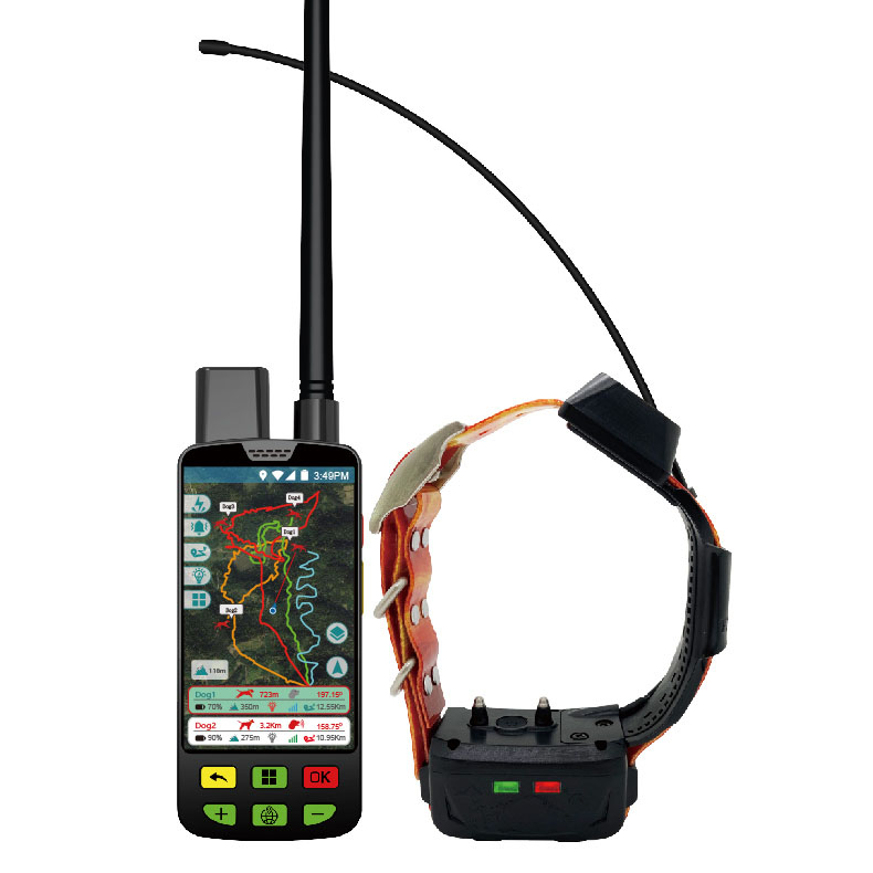gps hound tracker Includes Handheld and TT collar , Multi-dog Tracking GPS and Remote Training Device in One