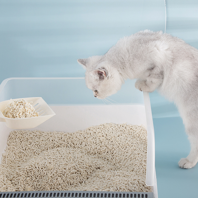 Wholesale Bulk Cat Litter OEM Selling Low Tracking Tofu Cat Litter, Clumping, Flushable, Odor Proof, Dust Free, Cat Litter