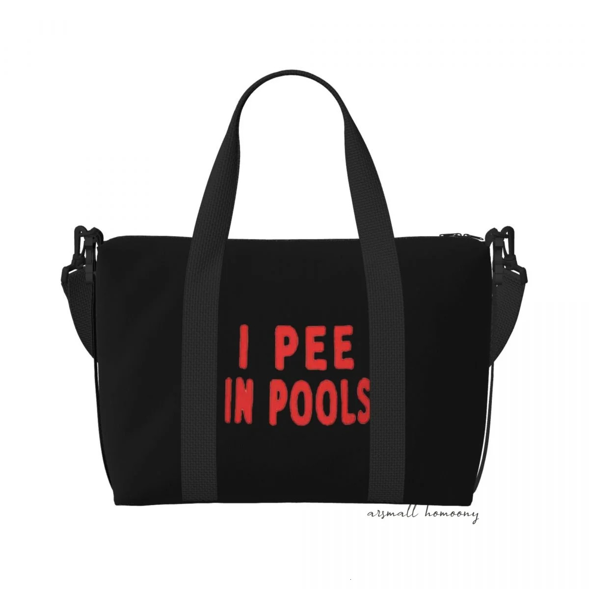 I Pee In Pools Funny Travel Duffel Bag with Shoulder Strap Sports Gym Overnight Bag for Women Personalized Weekender Bags 241114