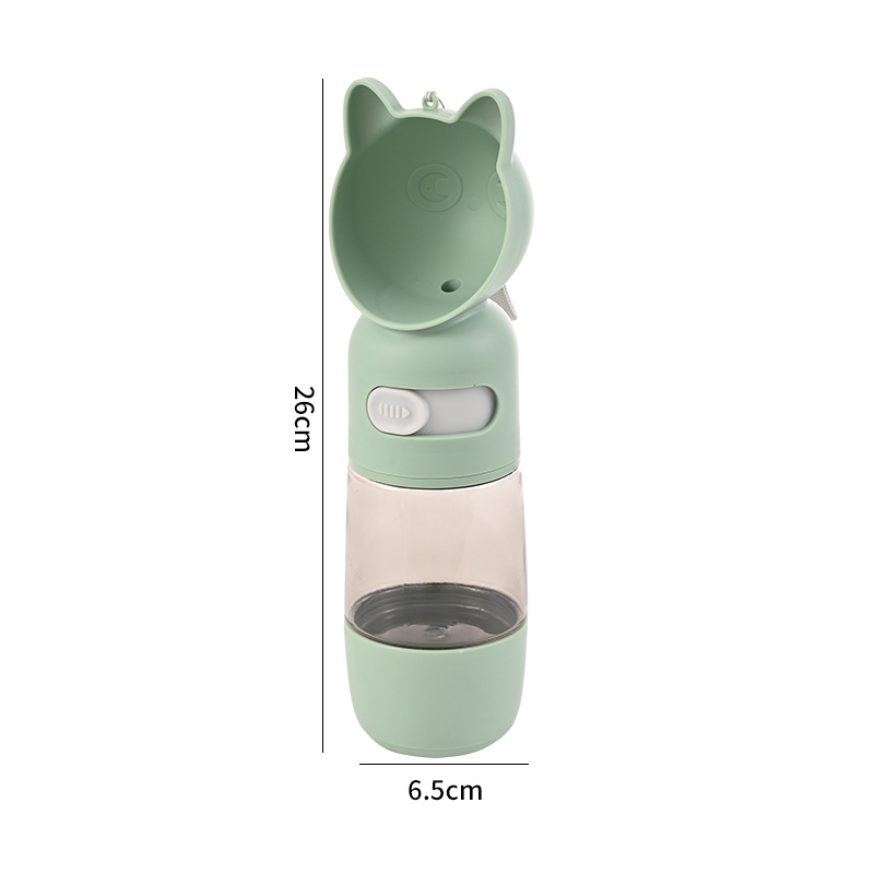 Explosive Models Dual-Use Portable Pet Water Cup Multi-Function Two-In-One Travel Bottle Light Plastic Food Water Bowls Small