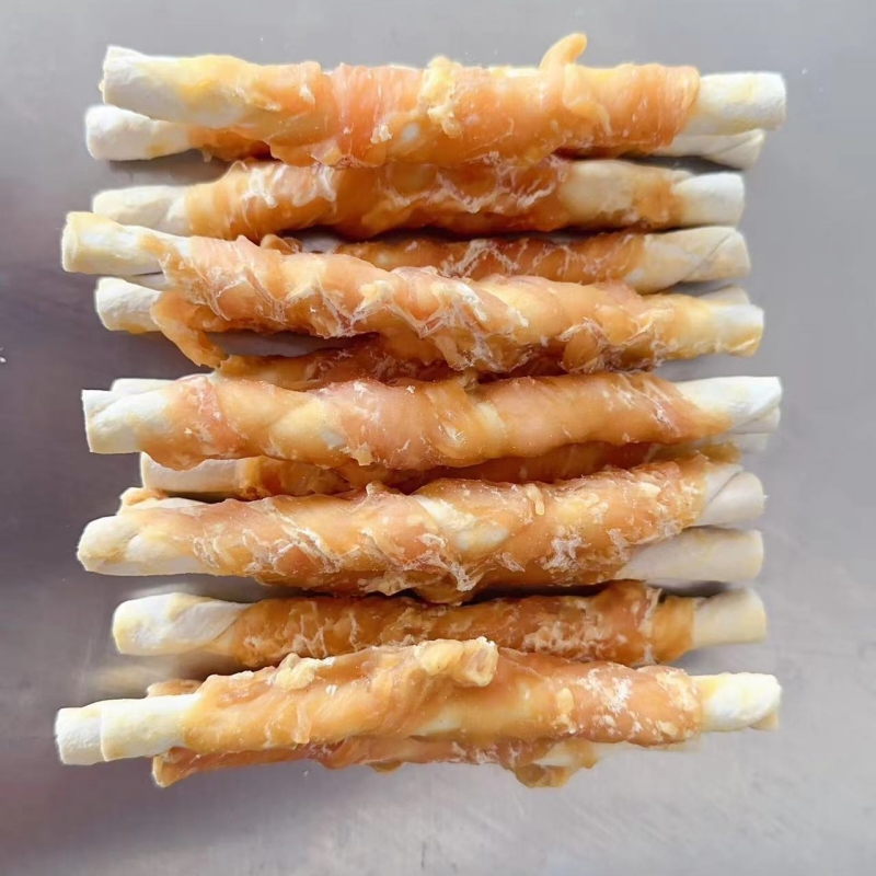 Hot Sale High Quality Pet Snack Chicken And Beef Rope Dog Treats