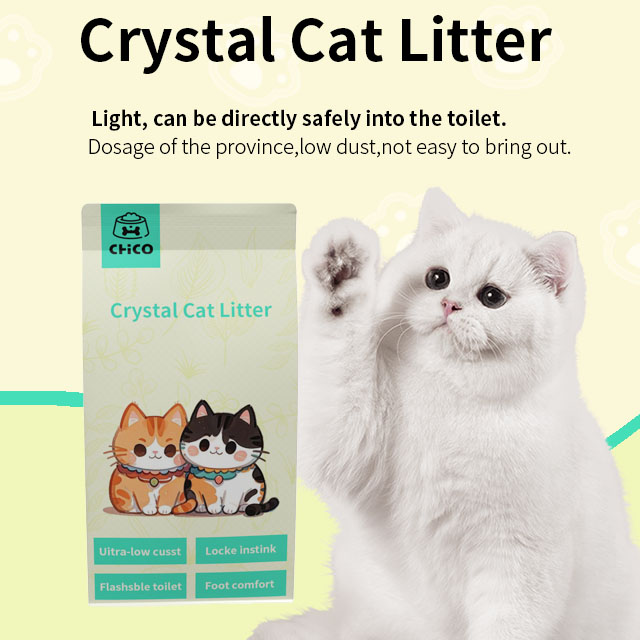 2024 Hot Wholesale Dust Free Pellet Silica Cat Litter Crystal Cat Litter Silica Cat Litter