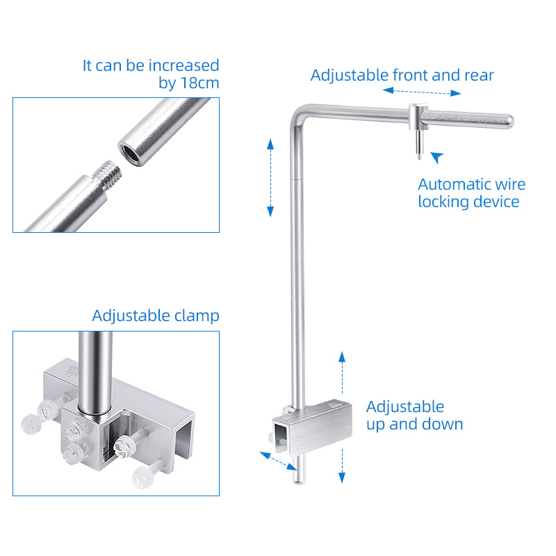 UniversalAluminium Alloy Aquarium Light Stand Multifunctional support Aquarium Light Stand Bracket