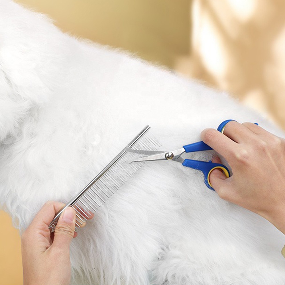 8 In 1 Pet Grooming Kit Tools Pet Grooming Hair Removal Bathing Tool Set For Dogs And Cats