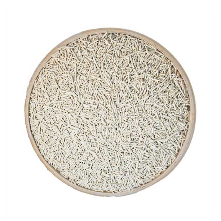 Natural plant 2.0 3.0mm strip shape clumping flushable Class C tofu cat litter