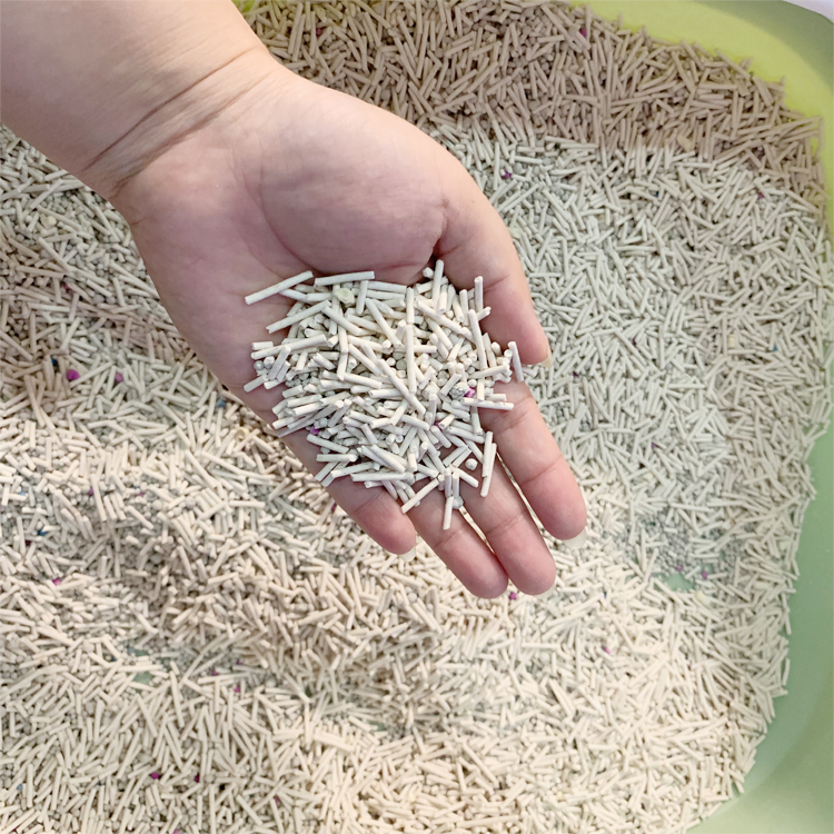 Pet self cleaning cat litter suppliers high quality tofu cat toilet sand litter