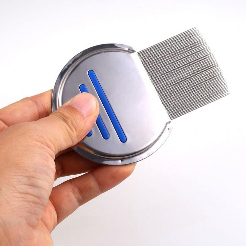Specializing removal pet hair lice brush stainless steel handle head dog hair lice comb