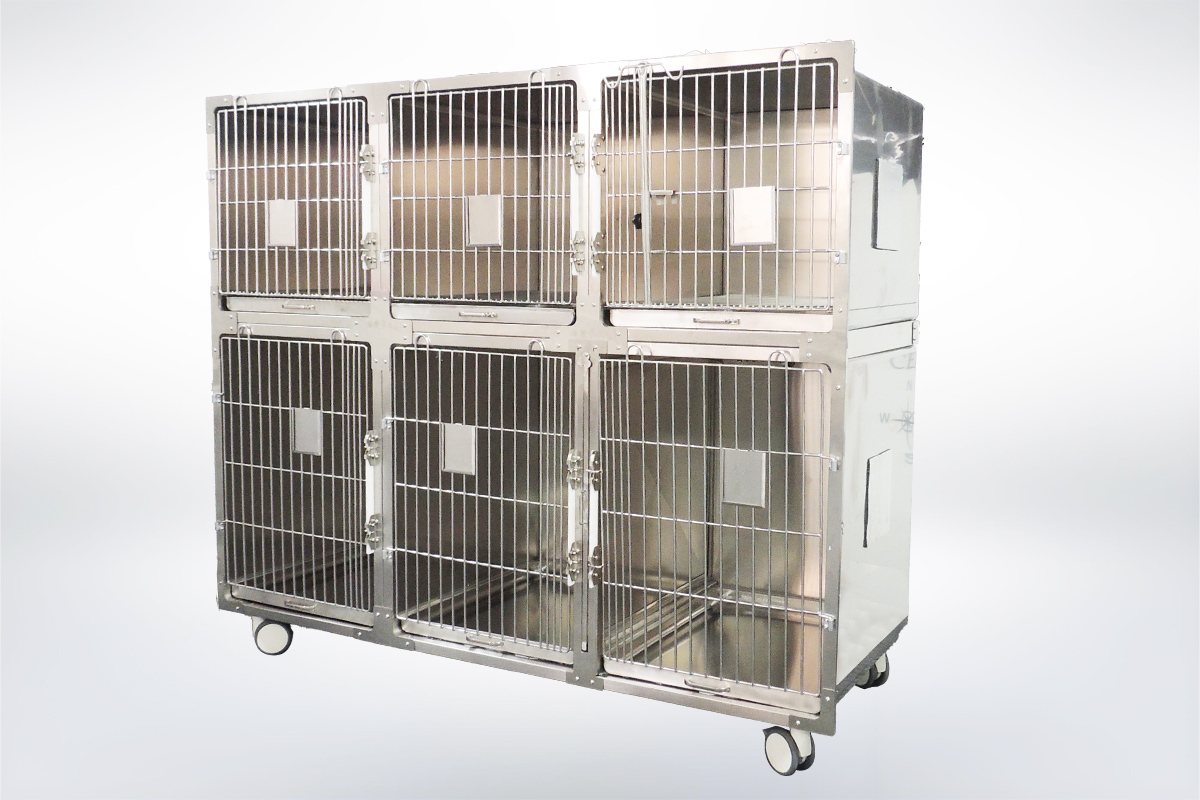 Stainless steel veterinary dog combination cage pet display animal Clinic Large Kennel veterinary icu cages vet cage