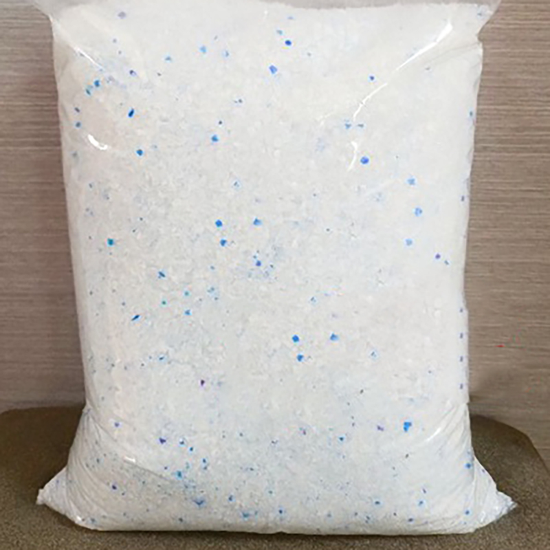 Factory direct wholesale 1-8mm 1.7kg Pet Products Supply Silica Gel Sand Filler Clean Blue Crystal Silicone Cat Litter