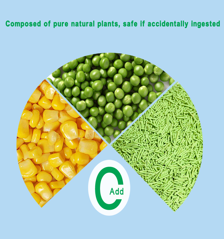 Customized pet litter Dust Free Cat Sand Biodegradable Plant Tofu Sand pet products oem cat litte