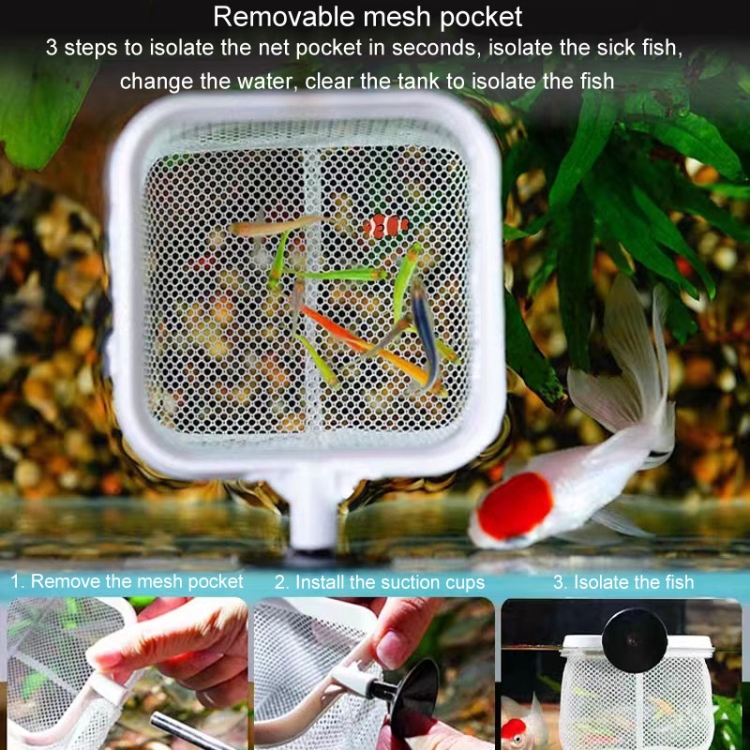 Hot selling 3D Fish Tank Fishing Net Stainless Steel Retractable Fish Shrimp Fish Net Pocket
