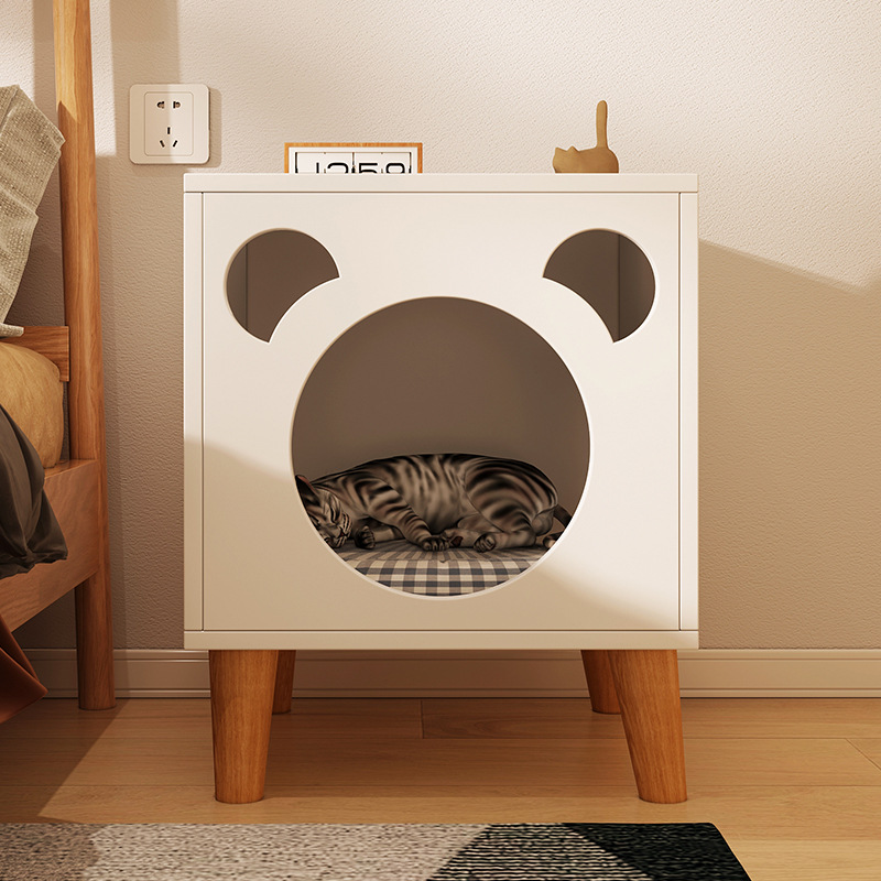wood cat house