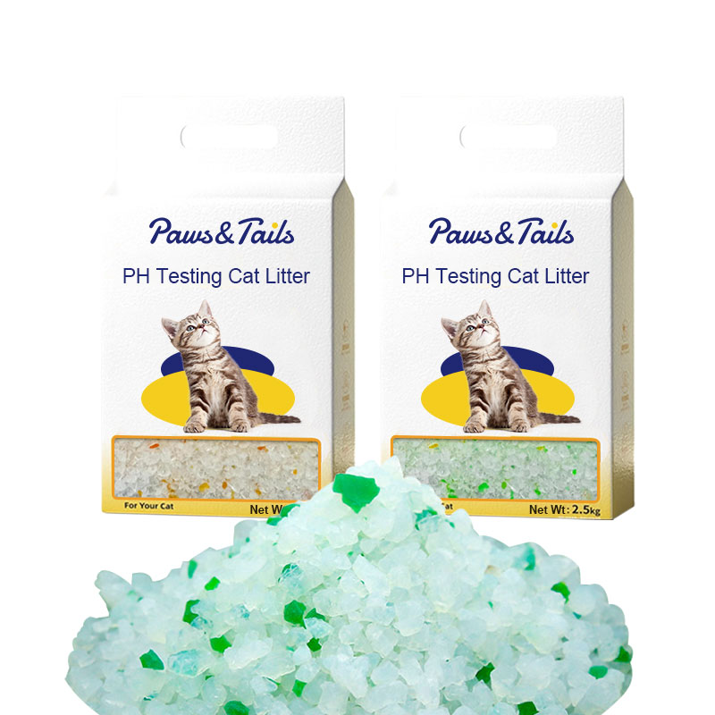 Oem Highly Absorbent Dust Free Ph Health Care Monitoring Indicator Crystal Silica Gel Cat Litter Sand