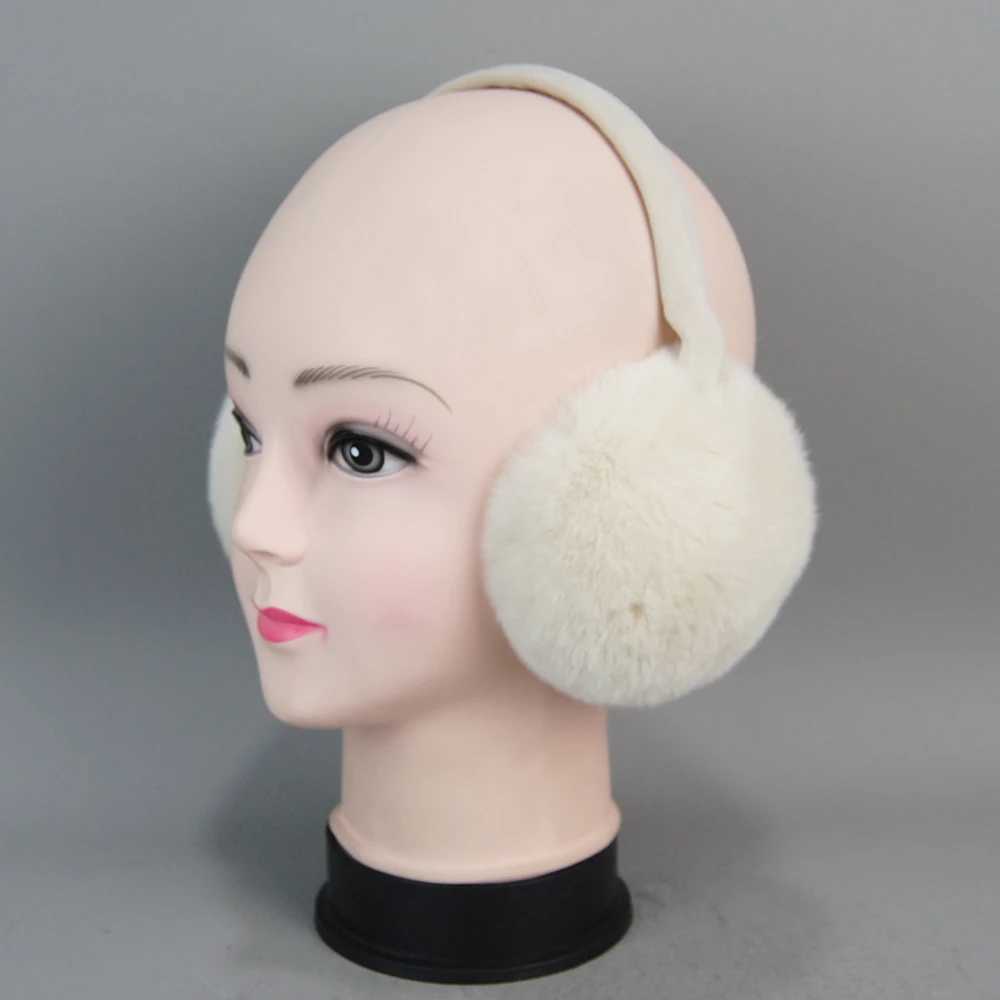 2024 New Womens Winter High Quality Genuine Rex Rabbit Fur Earrings Rex Rabbit Fur Earrings Cute Girl Genuine Rex Rabbit Fur Earrings W241126