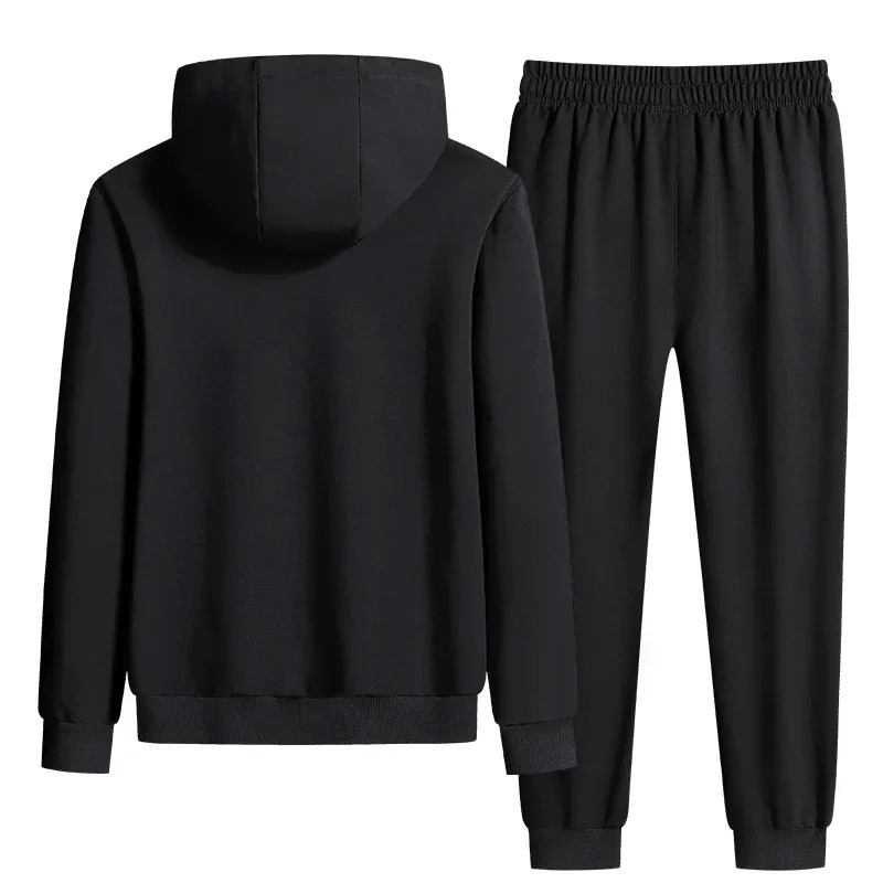 Spring and Autumn Clothing Hoodie Mens 2-piece Sports ShirtSports Pants 8XL Plus Size Mens Sports Shirt Set 241126
