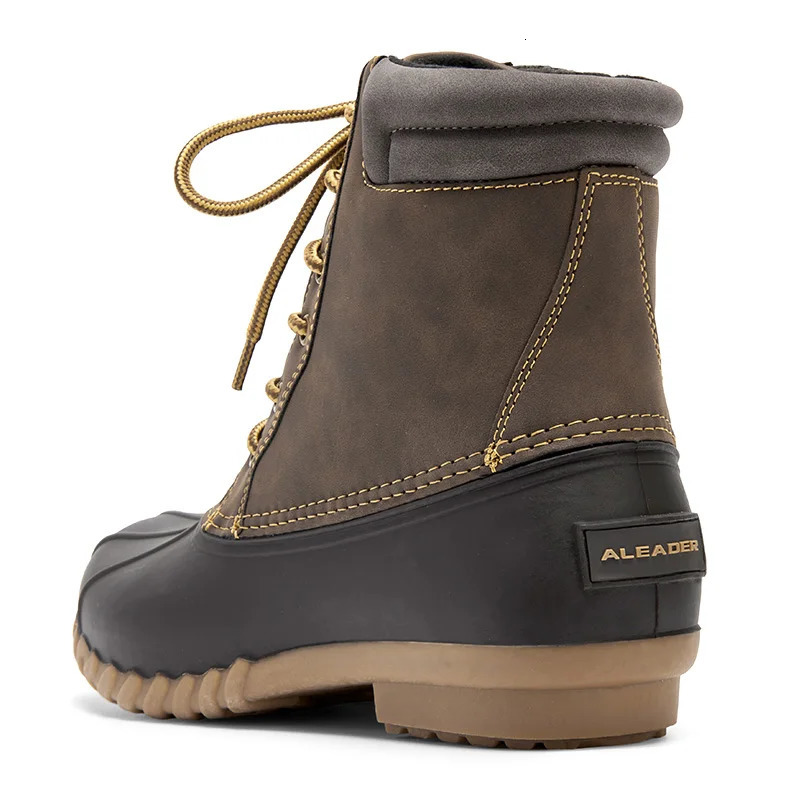 ALEADER Mens Duck Boot | Waterproof Shell | Fur Lined Insulated Winter Snow Boot 241114