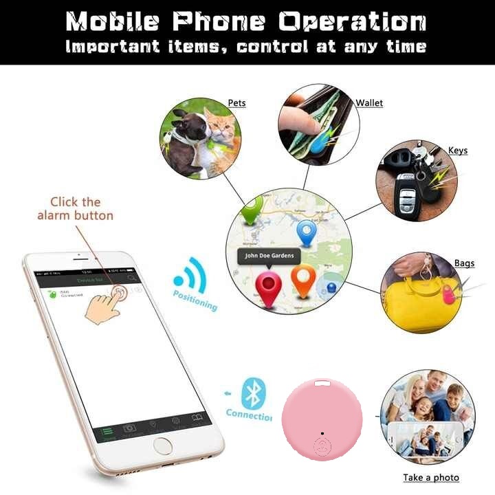 Mini Tracking Device Tag Key Child Finder Pet Tracker Location Blue tooth-compatible Tracker Smart GPS