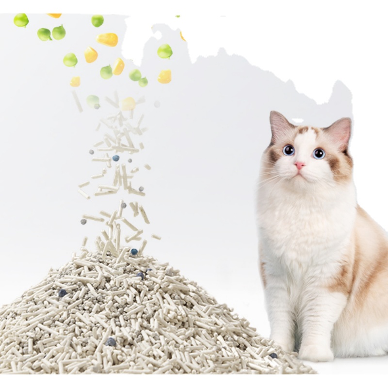 Flushable Odor Free Ultra Absorbent and Fast Drying Mixed Tofu Cat Litters Sand