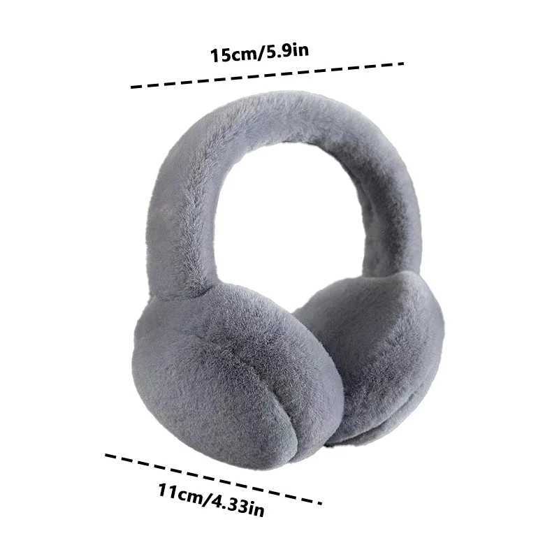 1PC Earmuffs Winter Warm Windproof anti-freezing Ear Muffs Plush Ear Warmer Full Plush Short Hair Ear Muffs Can Be FoldedXJ241126