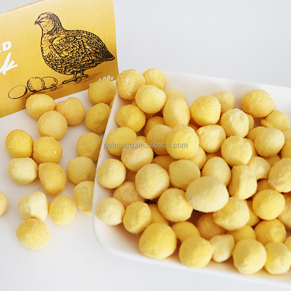 Wholesale Cat dog Food Treats Freeze Dried Egg Yolk Cat Snack Treat Freeze Dried for fur smooth