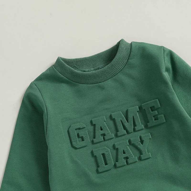 Clothing Sets Baby Boys Kids Autumn Clothes Sets Long Sleeve Crew Neck Letters Sweatshirt with Elastic Waist Sweatpants Infants 2PCS Outfits H241126