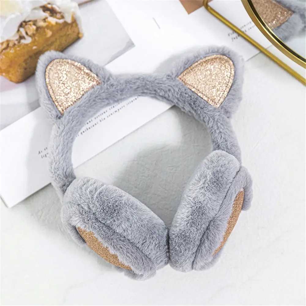 Fashion Cute Animal Earmuffs Winter Warm Outdoor Ear Covers Headband Soft Furry Ear Warmers Foldable Ear Muffs EarlXJ241126