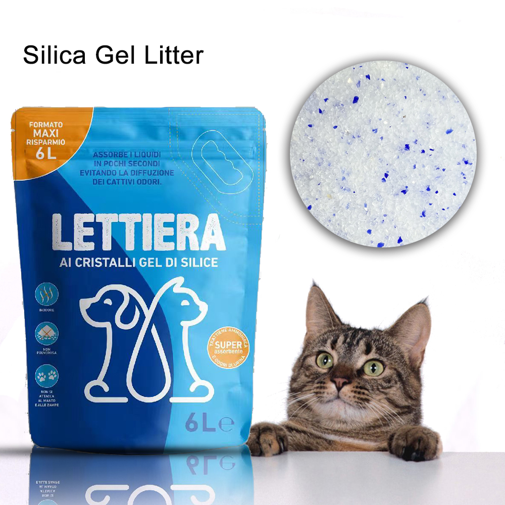 OEM Ultra Fresh Micro Crystals Cat Litter Silica Gel Cat Litter Superior Odor Control Low Dust bulk crystal silica gel litter
