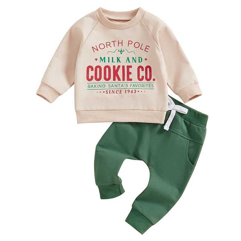 Clothing Sets Baby Girls Christmas Outfits Reindeer Print Long Sleeve Dress Leggings 2Pcs Winter Clothes Set for Infants H241126