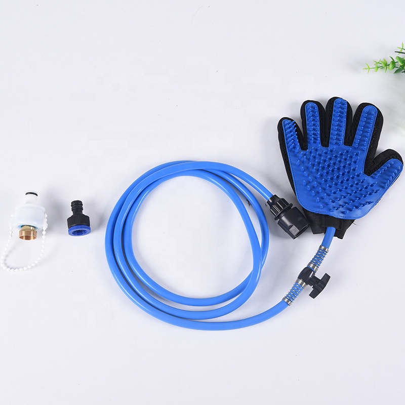 Silicone Pet Hair Remover Guantes de mascotas Deshedding Brush Gloves Pet Washing Grooming Glove Tools Dog Cat Massage Gloves