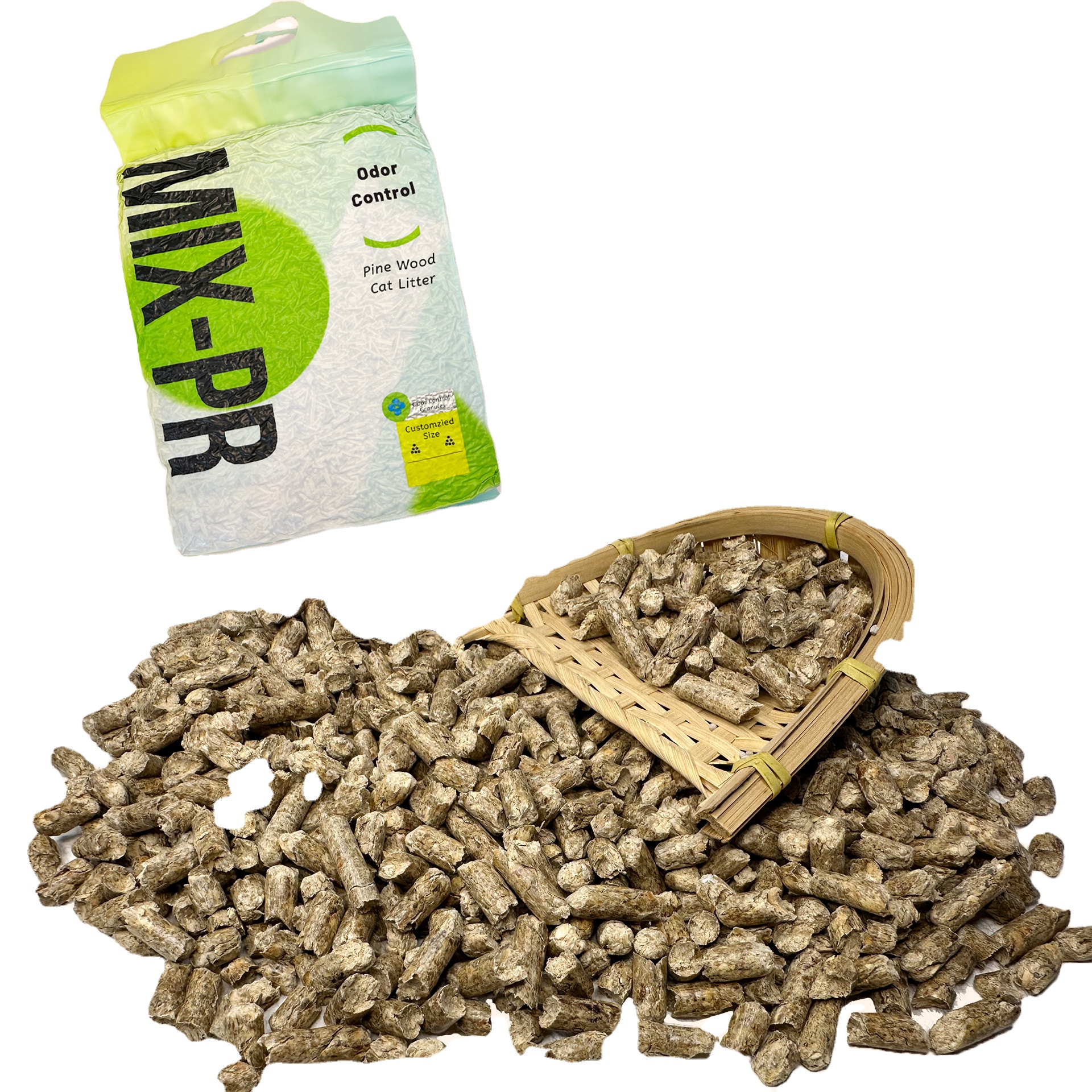 OEM/ODM natural cedar easy clean Pine Cat Litter Hot 6.0mm Pine Wood Cat Litter