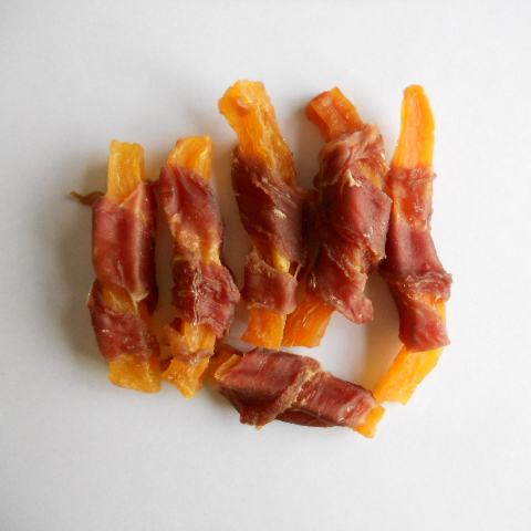 duck wrap sweet potato pet food good quality pet Treats natural dog snacks chicken with sweet potato pet snacks