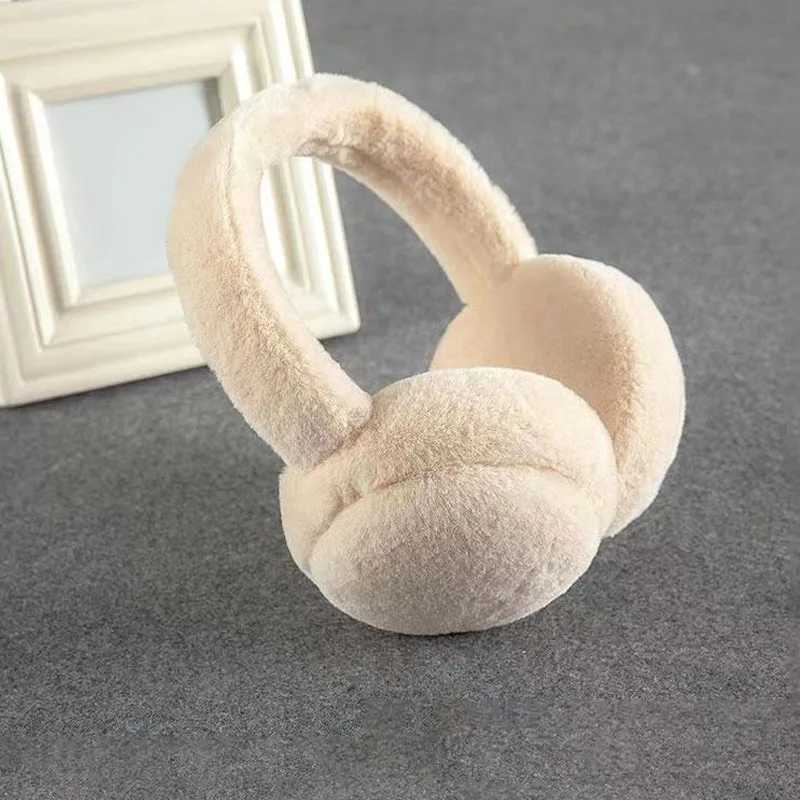 1PC Earmuffs Winter Warm Windproof anti-freezing Ear Muffs Plush Ear Warmer Full Plush Short Hair Ear Muffs Can Be FoldedXJ241126