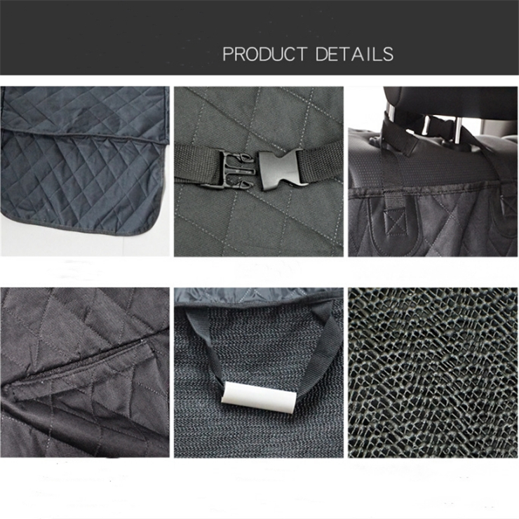 FREE SAMPLE Hot Sale Black Waterproof Non Slip NonSlip Backing Protector Belt Back Seat Medium Small Dogs Pet Car Seat Cover