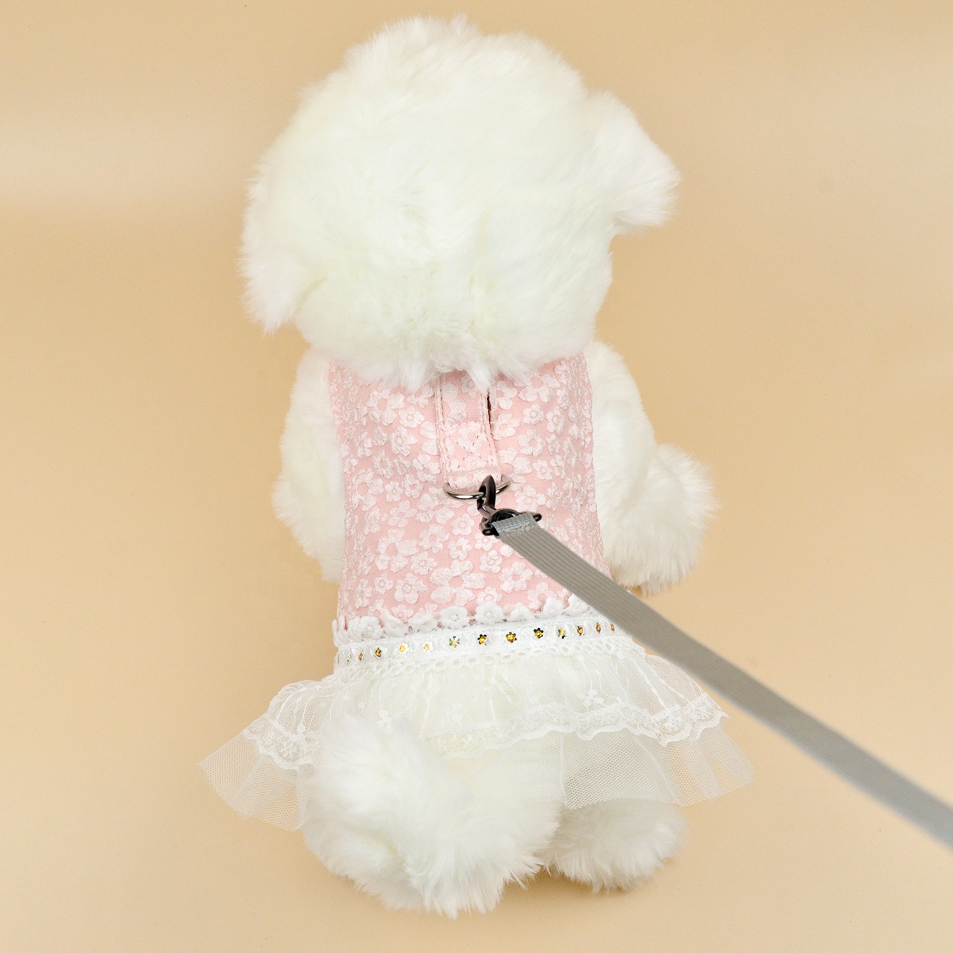 MIDEPET Cute Flower Design Custom LOGO Accept 2 Pack Dog Dress Design Harness Vest With Leash