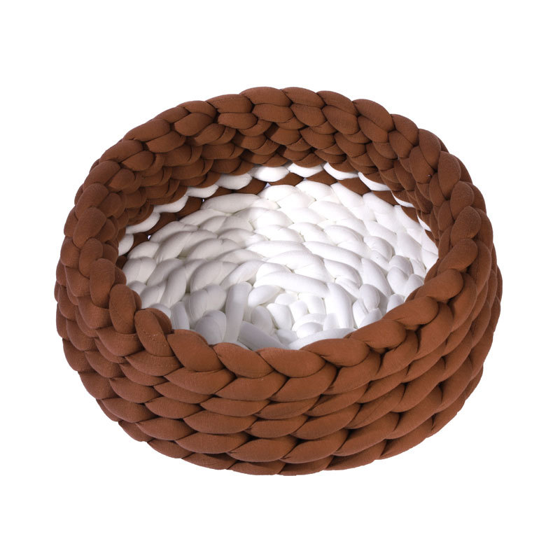 Maychan Wholesale High Quality ECO-friendly Cat Sleeping Nest, Comfortable Hand-woven Cotton Knitted Pet Bed