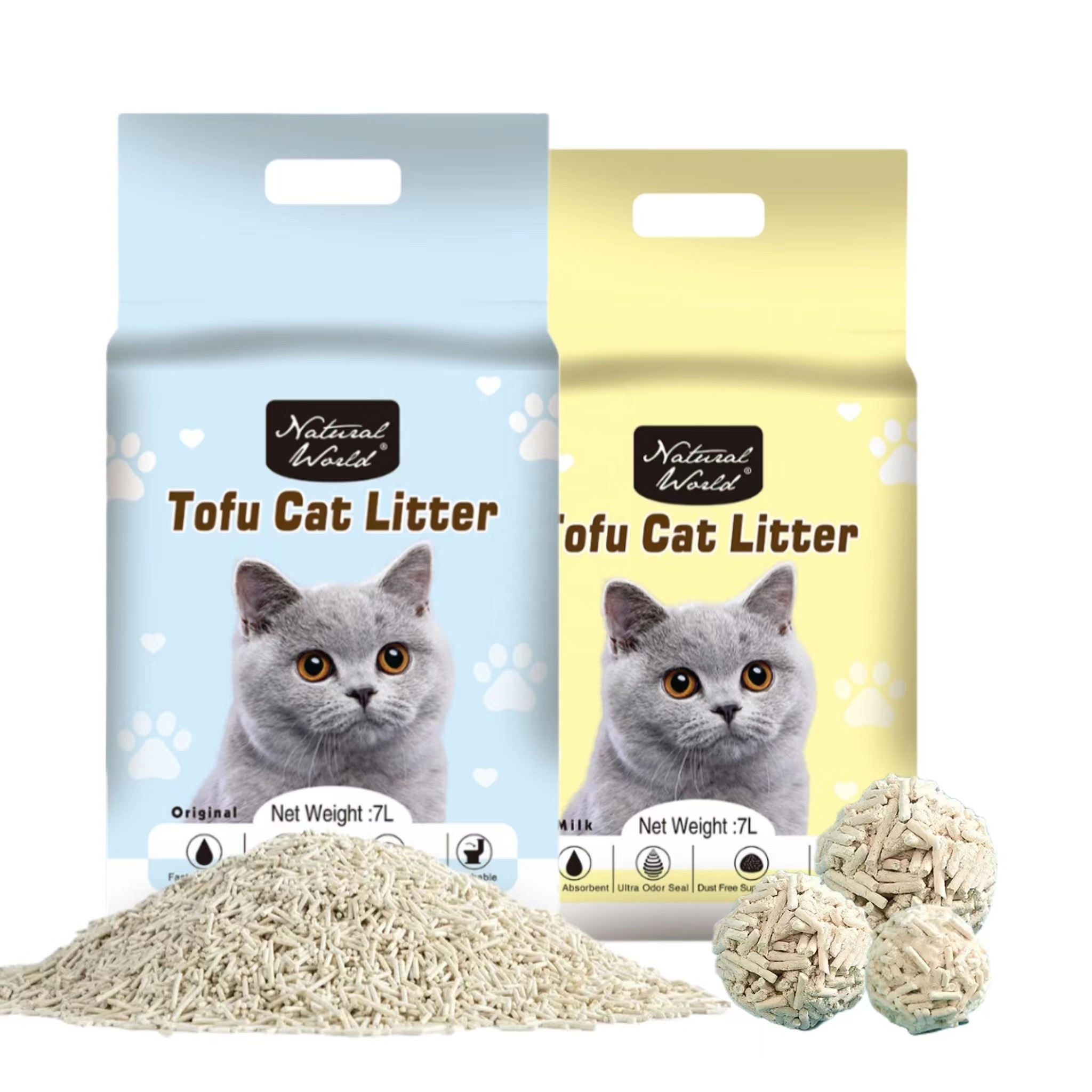 Pet Supplies Cat Litter Sand Premium Natural Clumping Safe Clean Superior Absorption Dust Free Corn Tofu Cat Litter Sale Catlike