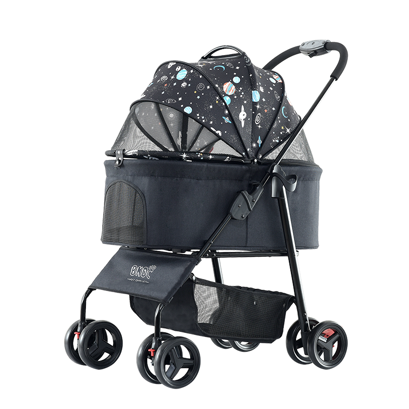 factory wholesale dog stroller Luxury multifunction collapsible two-way pet dog stroller pet for outdoor travelPopular