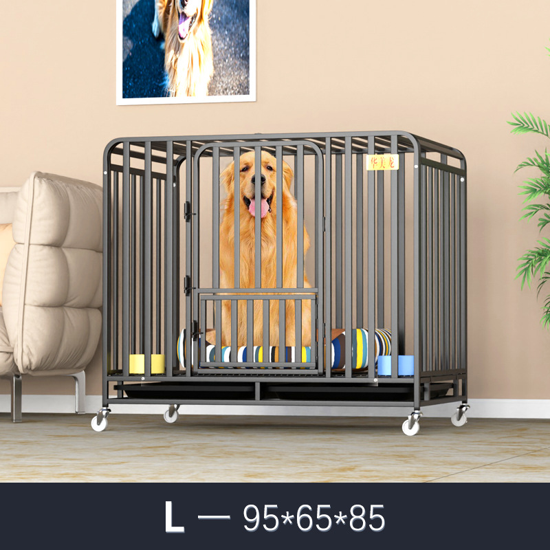 Single layer double door collapsible customizable heavy duty transport cage dog for sale cheap dog cage with wheels
