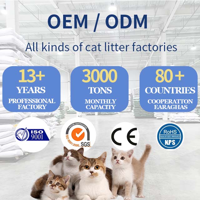 OEM/ODM Cat Litter Wholesale Lock Strong Deodorization Strong Clumping Easy To Clean Up Pet Supplies Bentonite Cat Litter