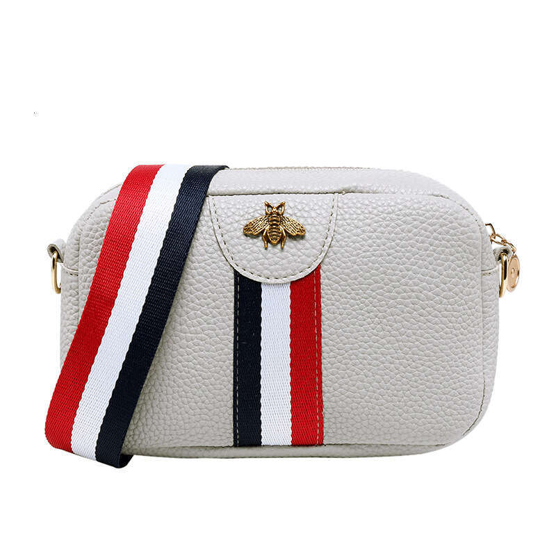 2023 Japan and South Korea New Women's Casual Square Single Shoulder Crossbody Fresh Colored Ribbon Phone PU Small Bag