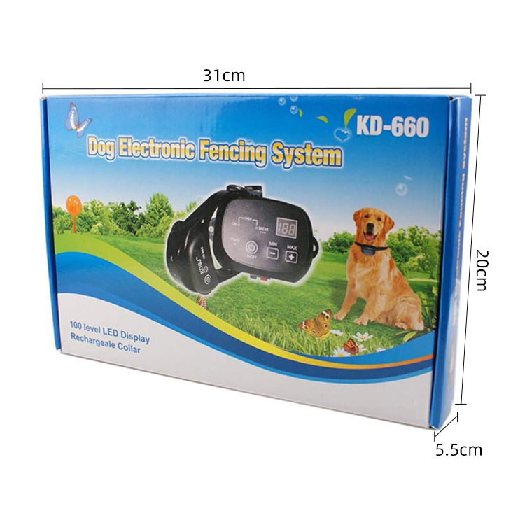 Pet Training Products Whelping Training Collars Electronic Boundary Control In-ground Dog Fence System with Beeper Collar