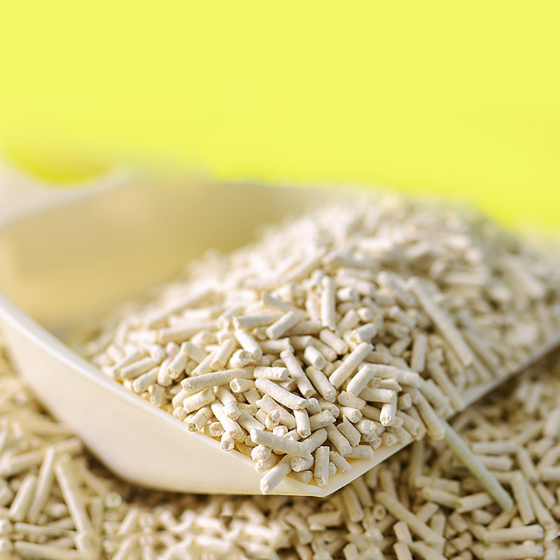 Tofu Cat Litter with 99% Dust Free Low Tracking Soluble in Water Strong Clumping Tofu Cat Litter