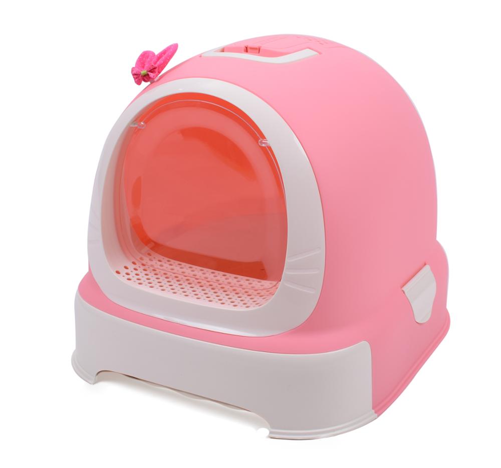 Petstar Hot Sale Professional Manufacturer Enclosed Durable PP Cat Litter Toilet Box