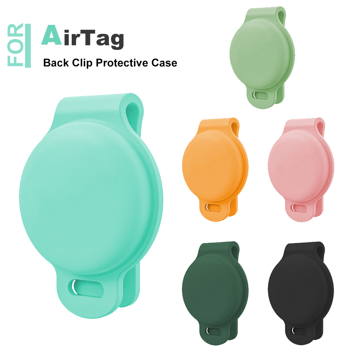 Silicone Full Protection Case for Apple AirTag Pet Tracker Pet Anti-Lost Finder Dog Cat Collar Accessories Backpacks