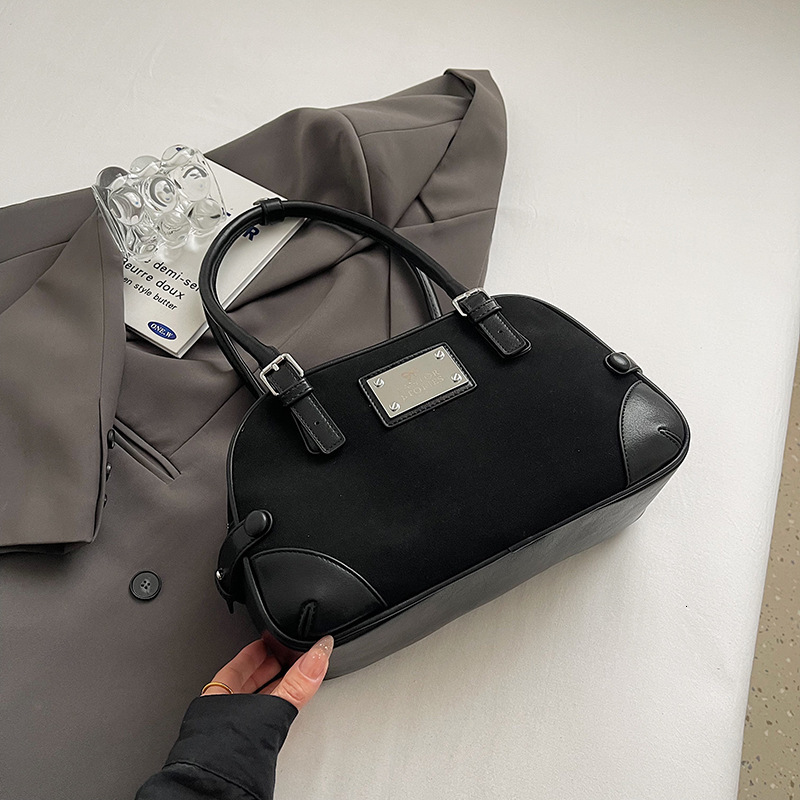 Matte Hand-held Commuting For Bags Handbags Women Style Underarm Bag, Texture, Simple Shoulder Bag Designer