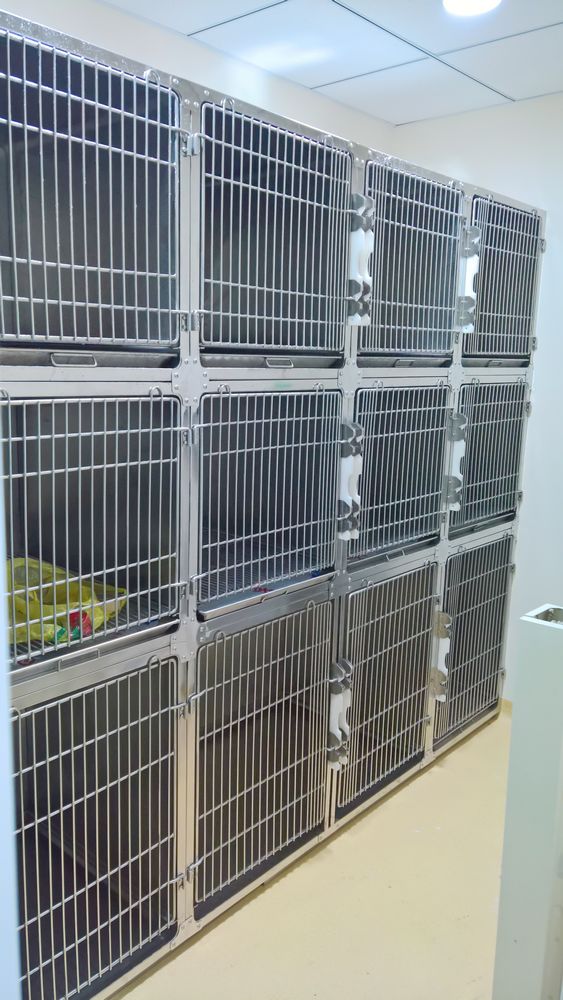 12-door cage Veterinary pet hospital clinic stainless steel 304 dog cages (model A)