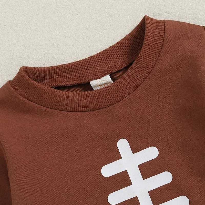 Clothing Sets Autumn Toddler Boys Outfits Rugby Print Long Sleeve Sweatshirts Tops Stripe Pants Tracksuits Clothes Set H241126