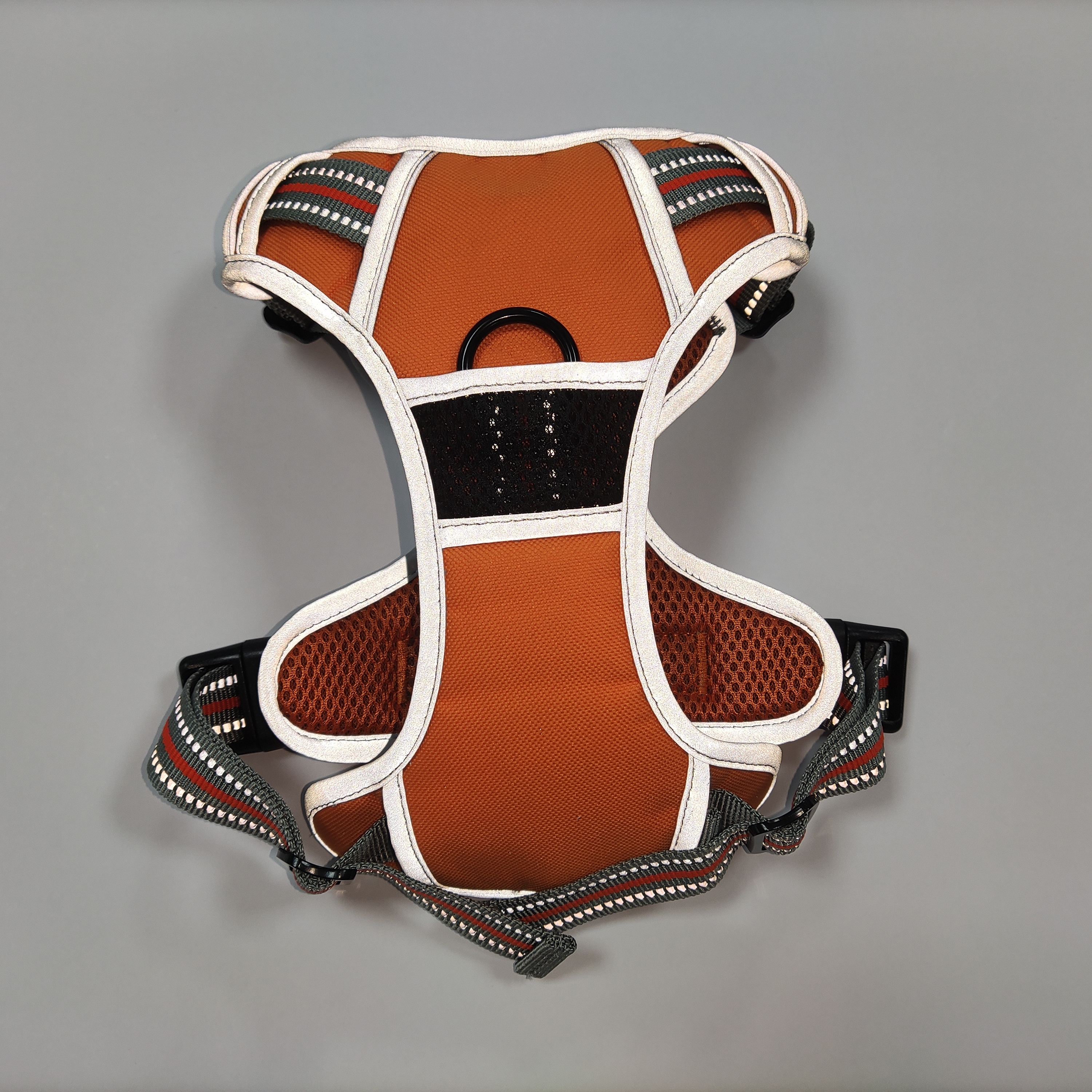 New Arrivals Pet Straps Binary Color Reflective Binding Design Mesh Fabric Dog Harness For Sale