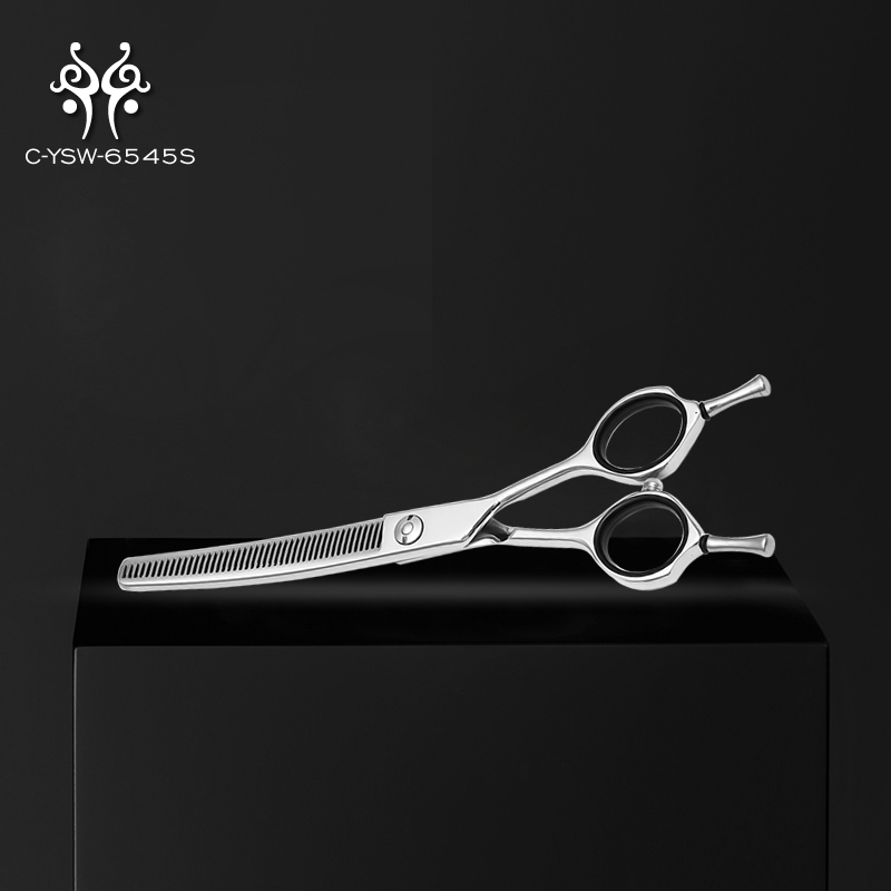 High Grade professional Japanese Steel Pet Grooming Curved Thinner Hair Thinning Shears